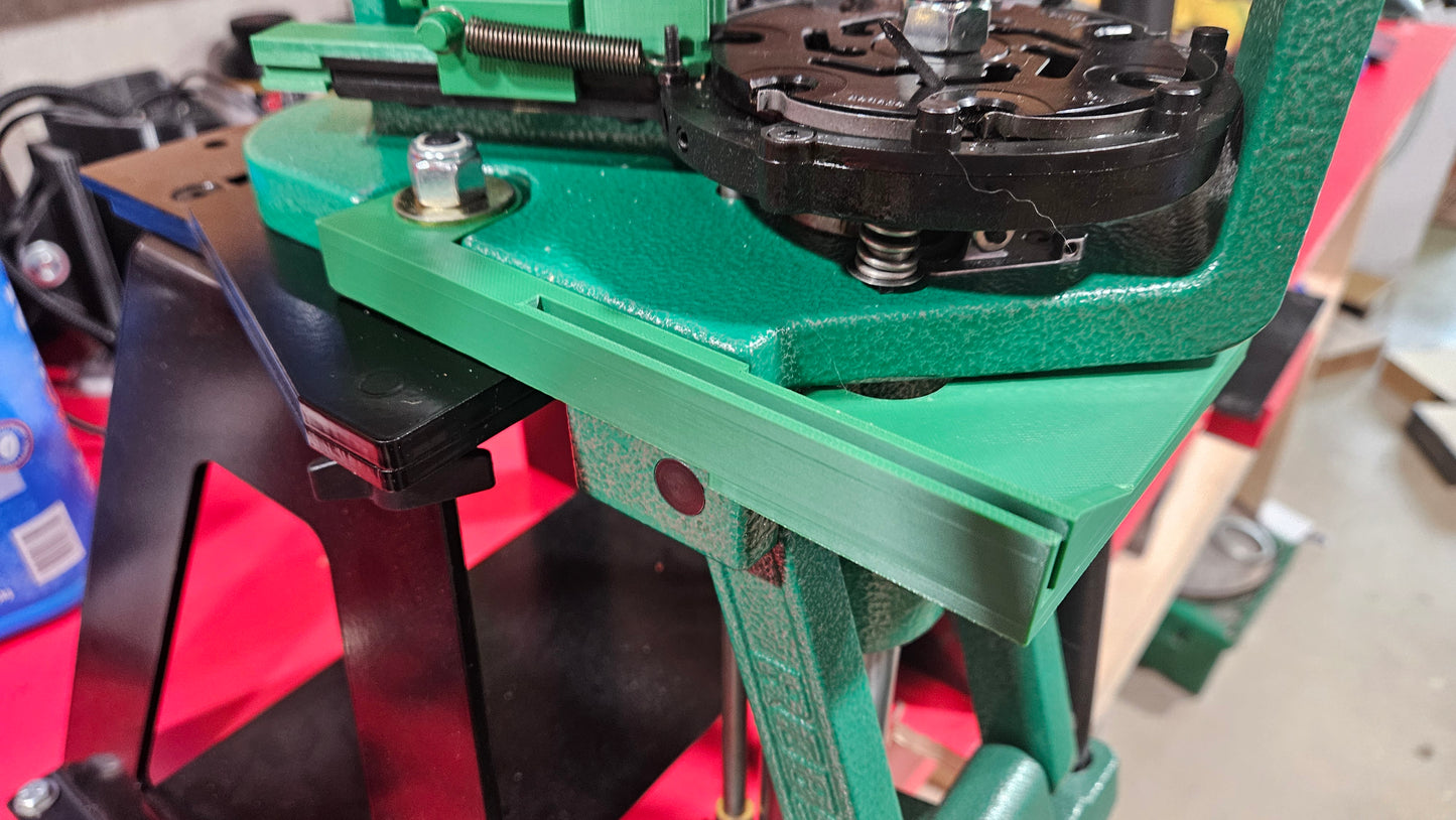 catch bin relocation bracket compatible w/ RCBS Prochucker 7